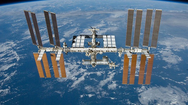 The International Space Station in space