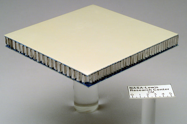 A honeycomb composite sandwich structure from NASA.