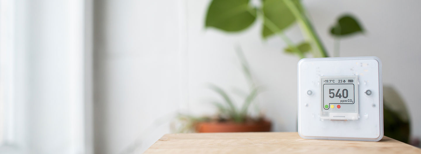 Air quality sensor reads 540 ppm CO2