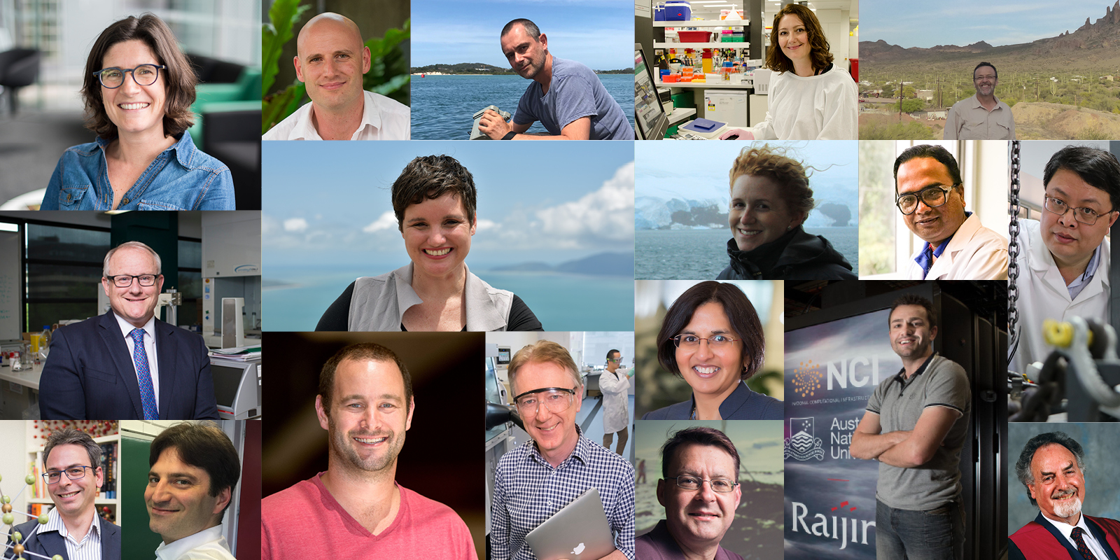 Collage photo of the 2018 honorific awardees