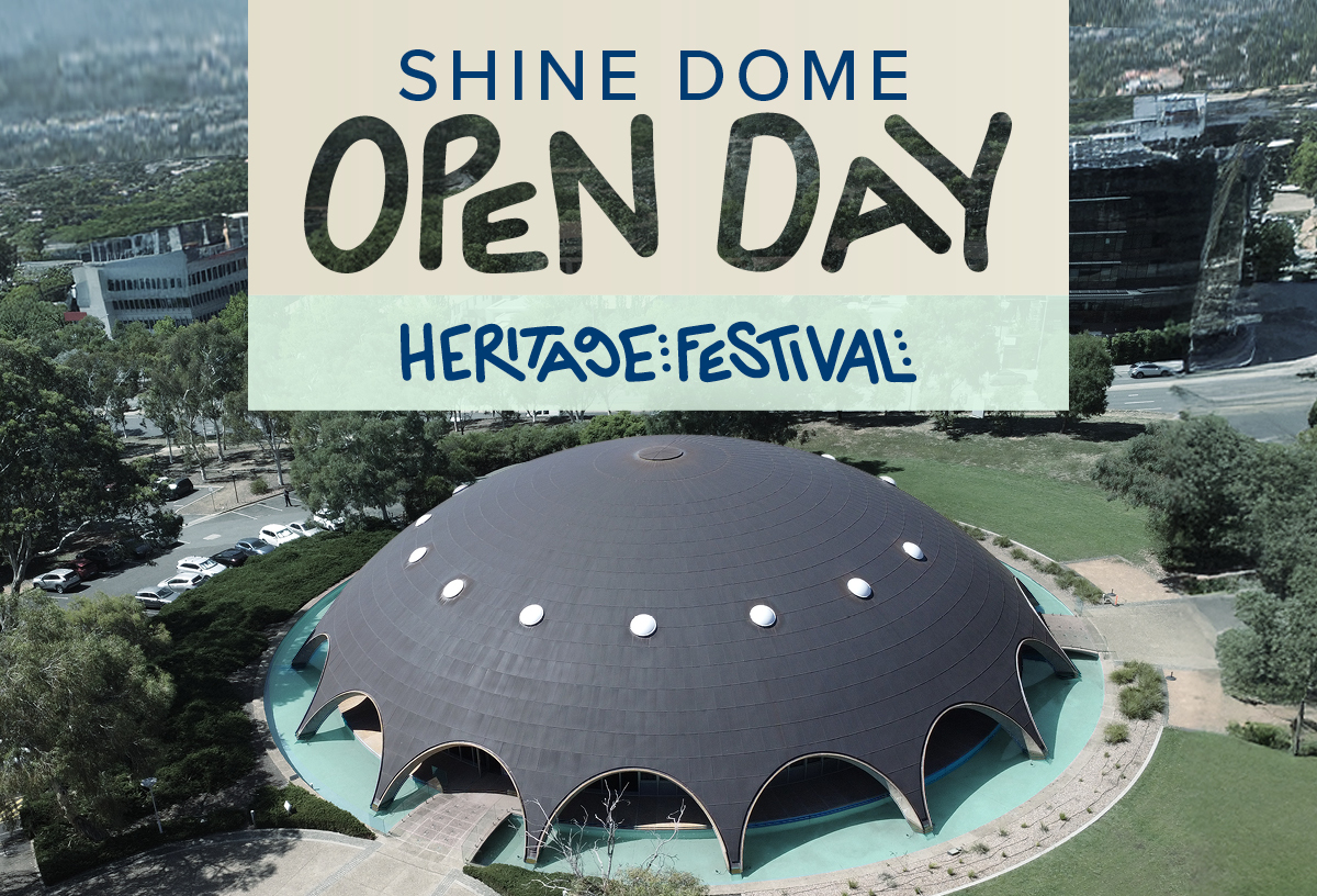Shine Dome Open Day card