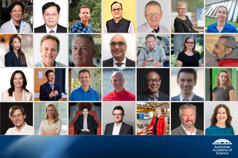 A collage of 28 new Fellows and Corresponding Members for 2026