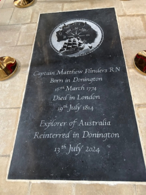Matthew Flinders Medal recipient witnesses explorer’s reinterment