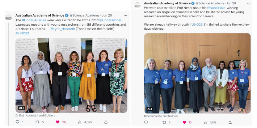 Young Australian scientists learn from Nobel Laureates at 72nd Lindau Meeting