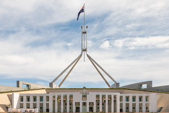 Parliament House in Canberra