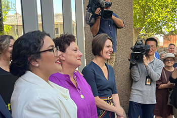 Kathleen Folbigg outside the NSW Court of Criminal Appeal after her convictions were quashed.