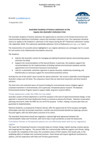 Submission—Inquiry into Australia’s Faunal Extinction Crisis