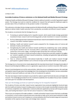 Submission—National Health and Medical Research Strategy