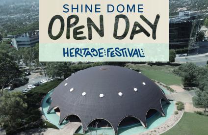 Shine Dome Open Day card