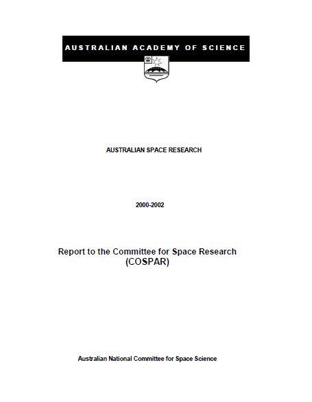 Report—Australian Space Research, 2000-2002